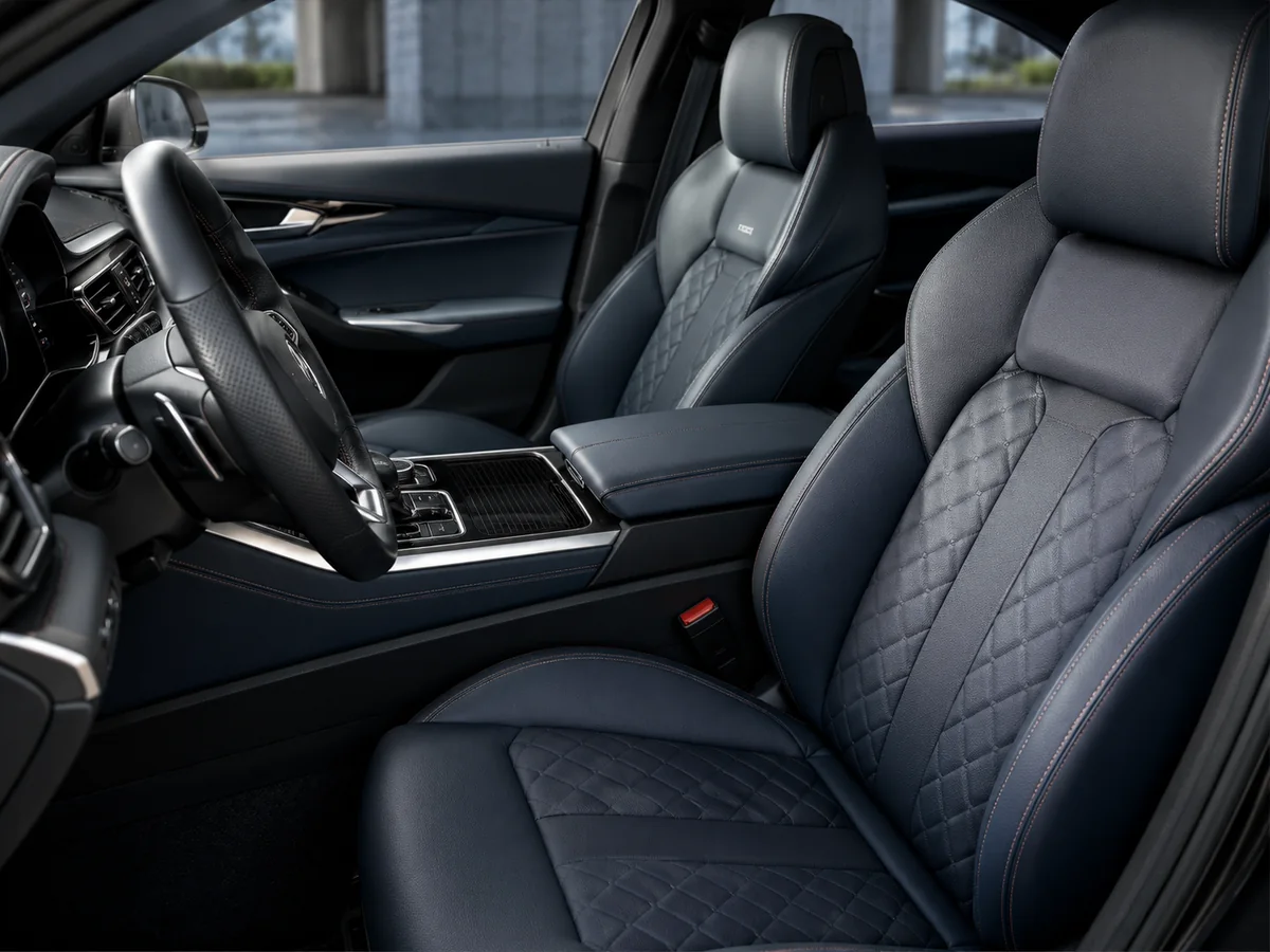 Automotive interior leather application