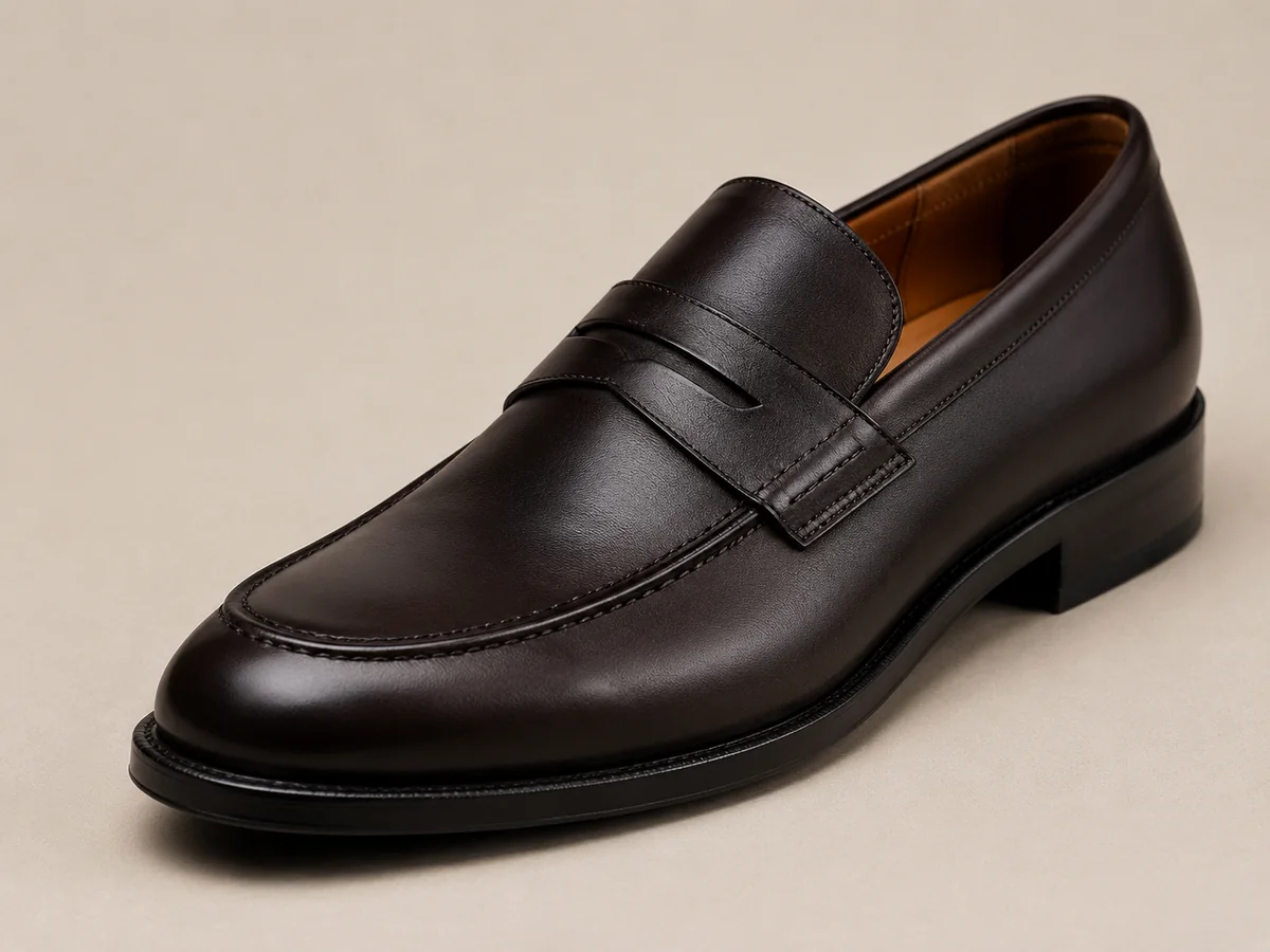 Shoe upper leather footwear application for dress shoes