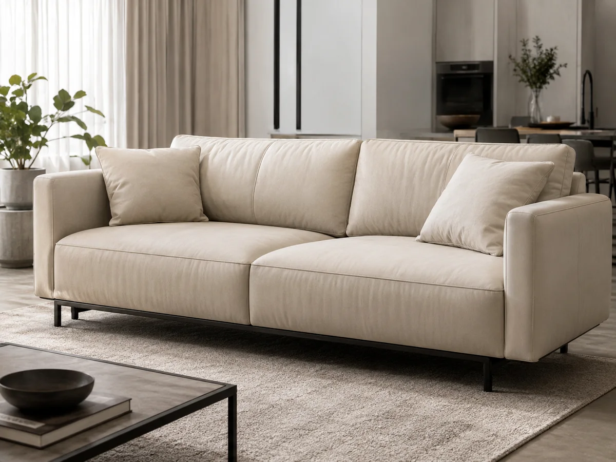 PU leather application for upholstery sofa surfaces
