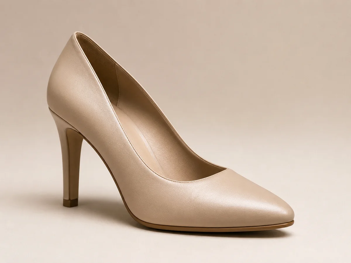 Shoe upper leather footwear application for women's shoes