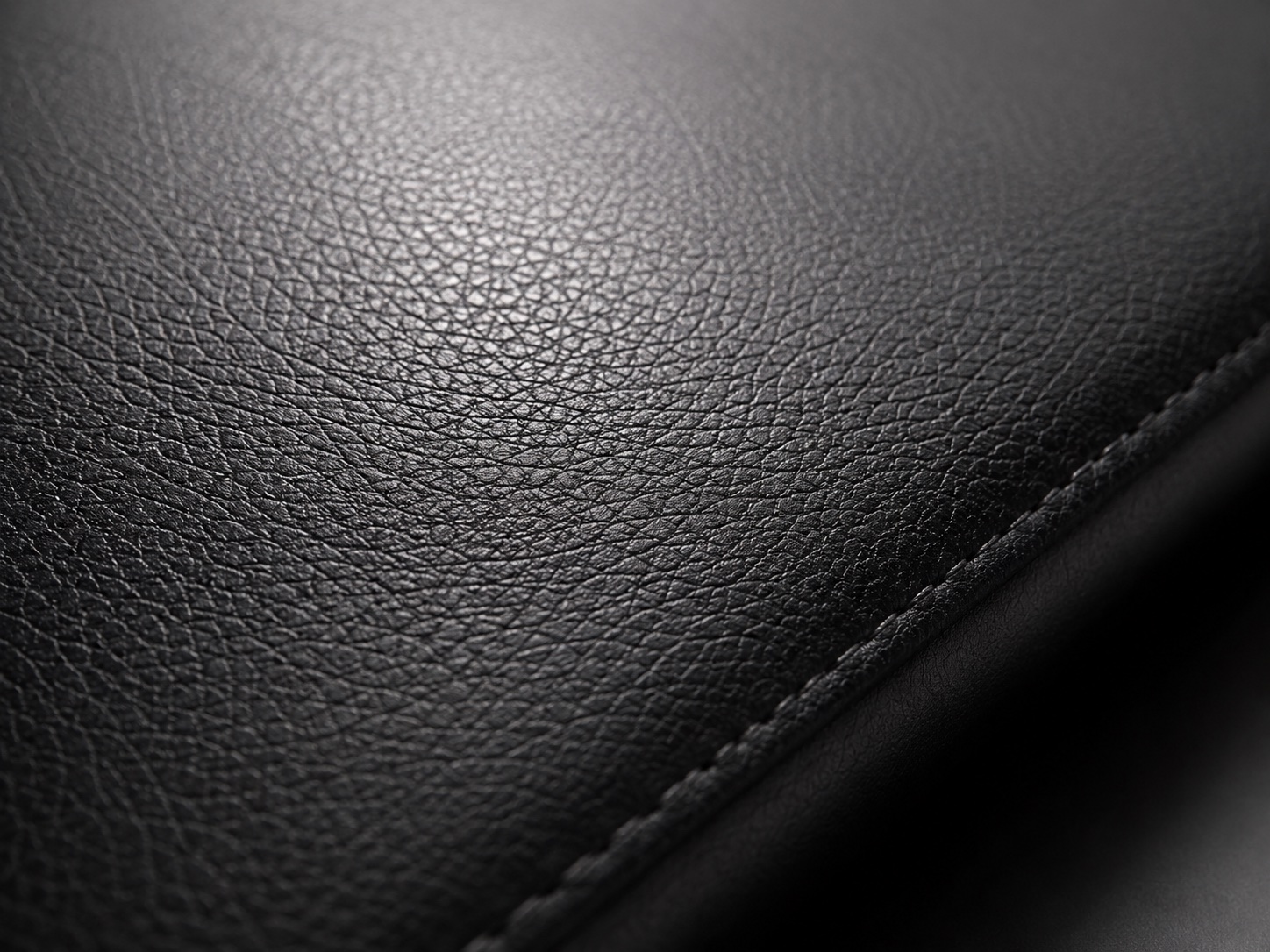 Fine grain black synthetic leather texture for fitness equipment