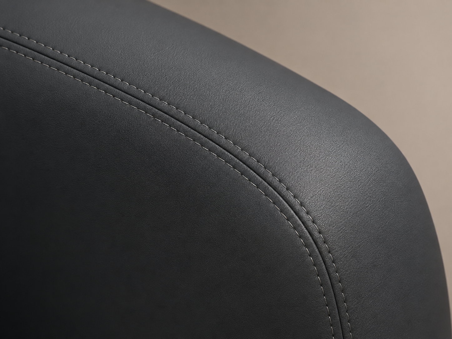 Strong stitched synthetic leather surface for massage equipment seams