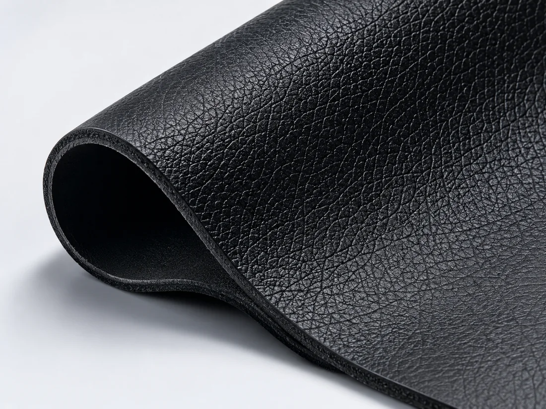 PVC calendered leather rolls and swatches
