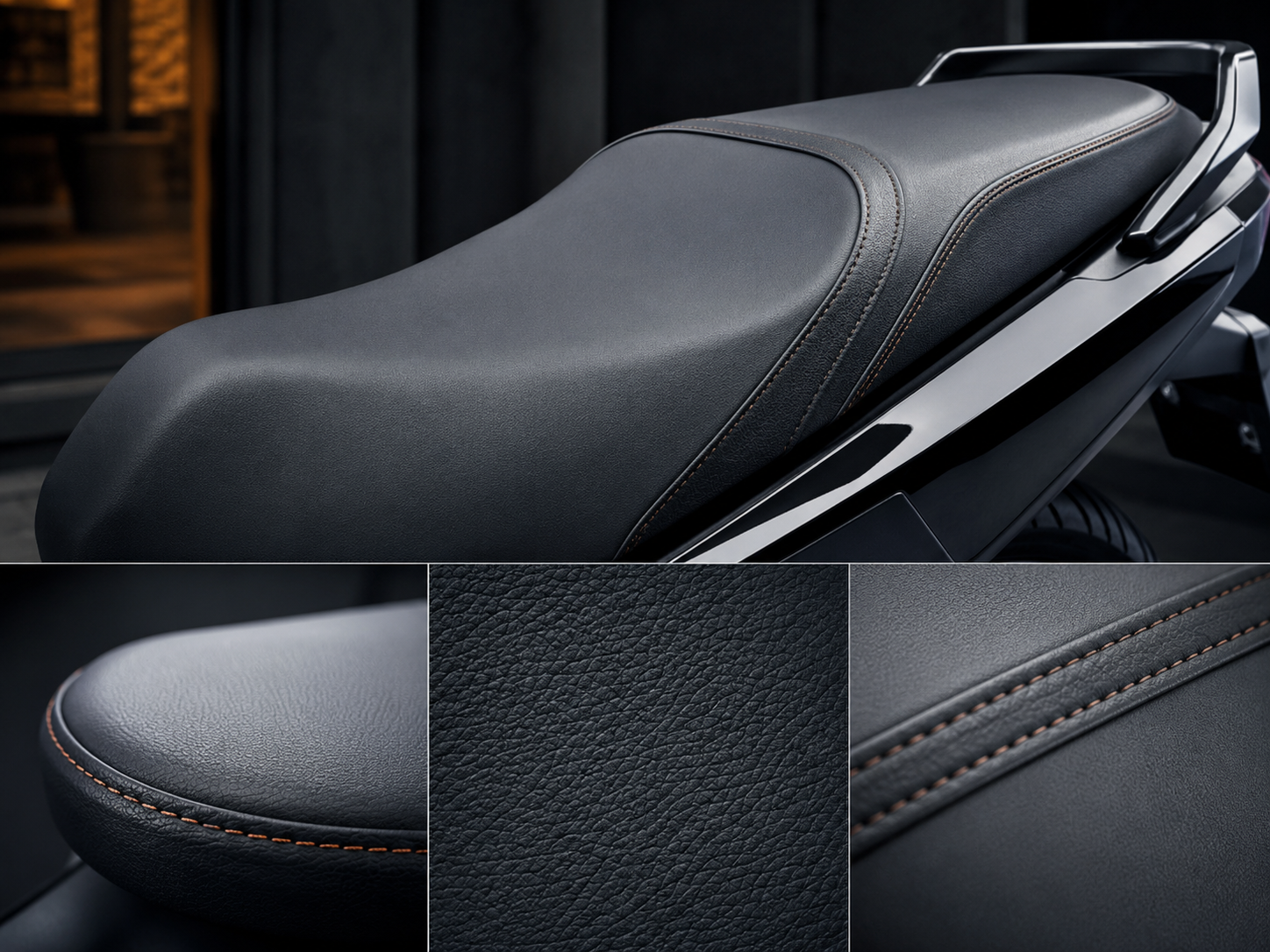 Motorcycle Seat Leather