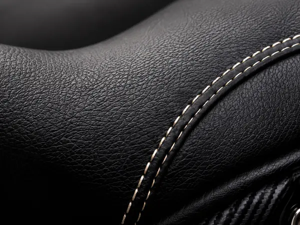 Clean fine grain black artificial leather texture