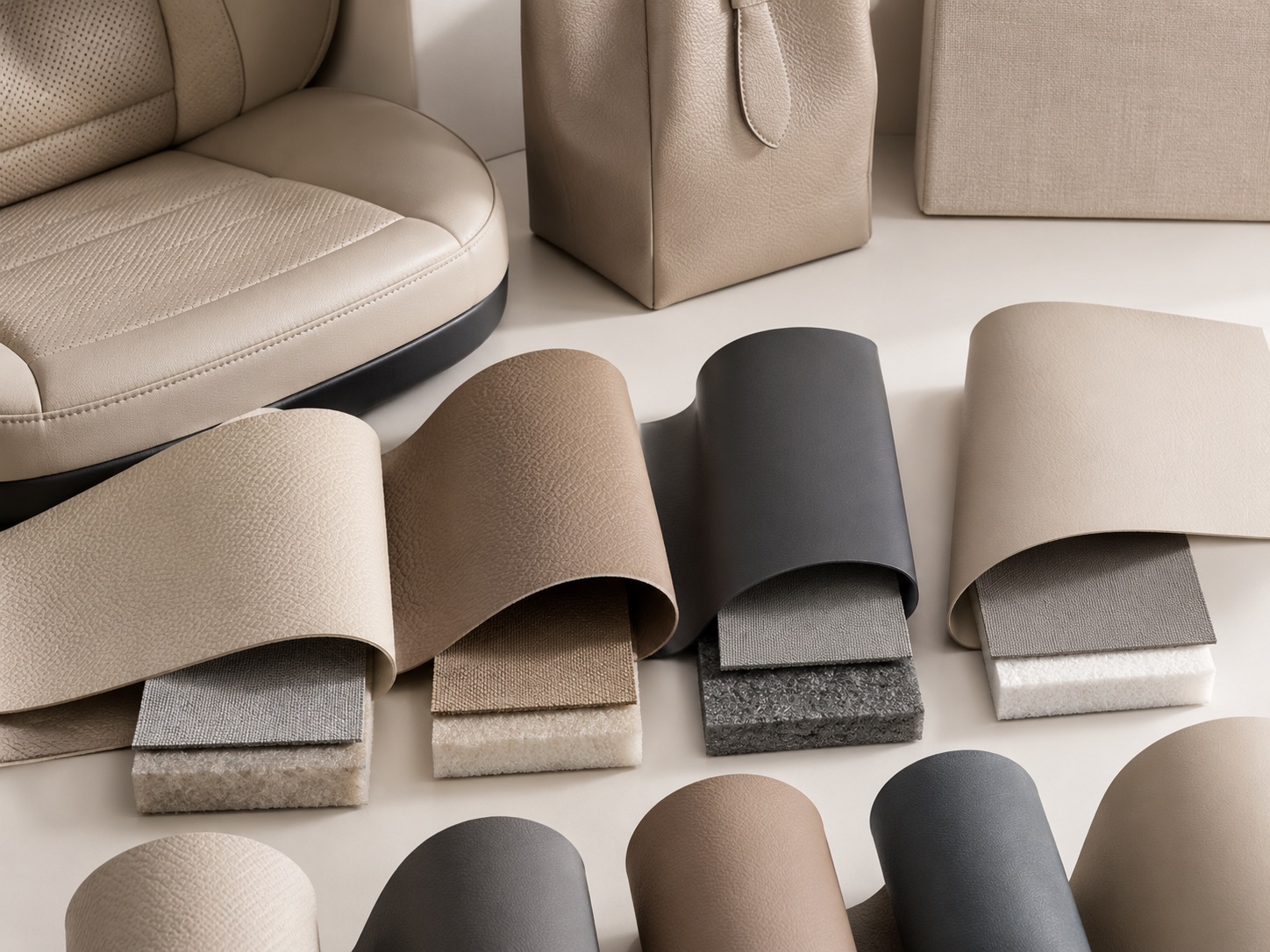 Laminated and backed synthetic leather layers for custom artificial leather process